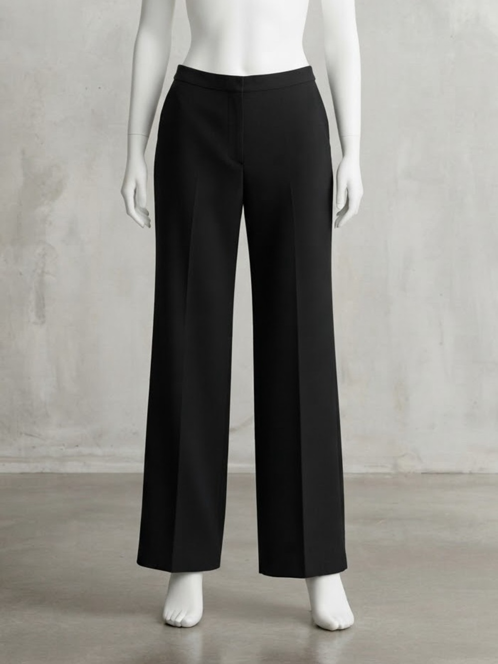 Talbots Black Wide-Leg Dress Pants